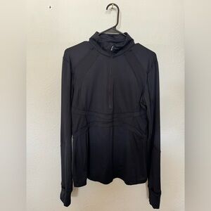lululemon Pullover Jacket Half Zip Black Size 12
